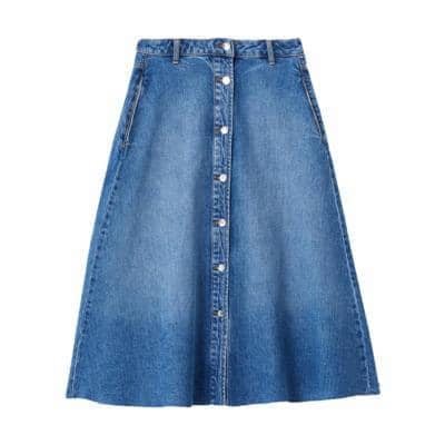 Italian denim skirts for women, b2b or private label     modaprivatelabel.com